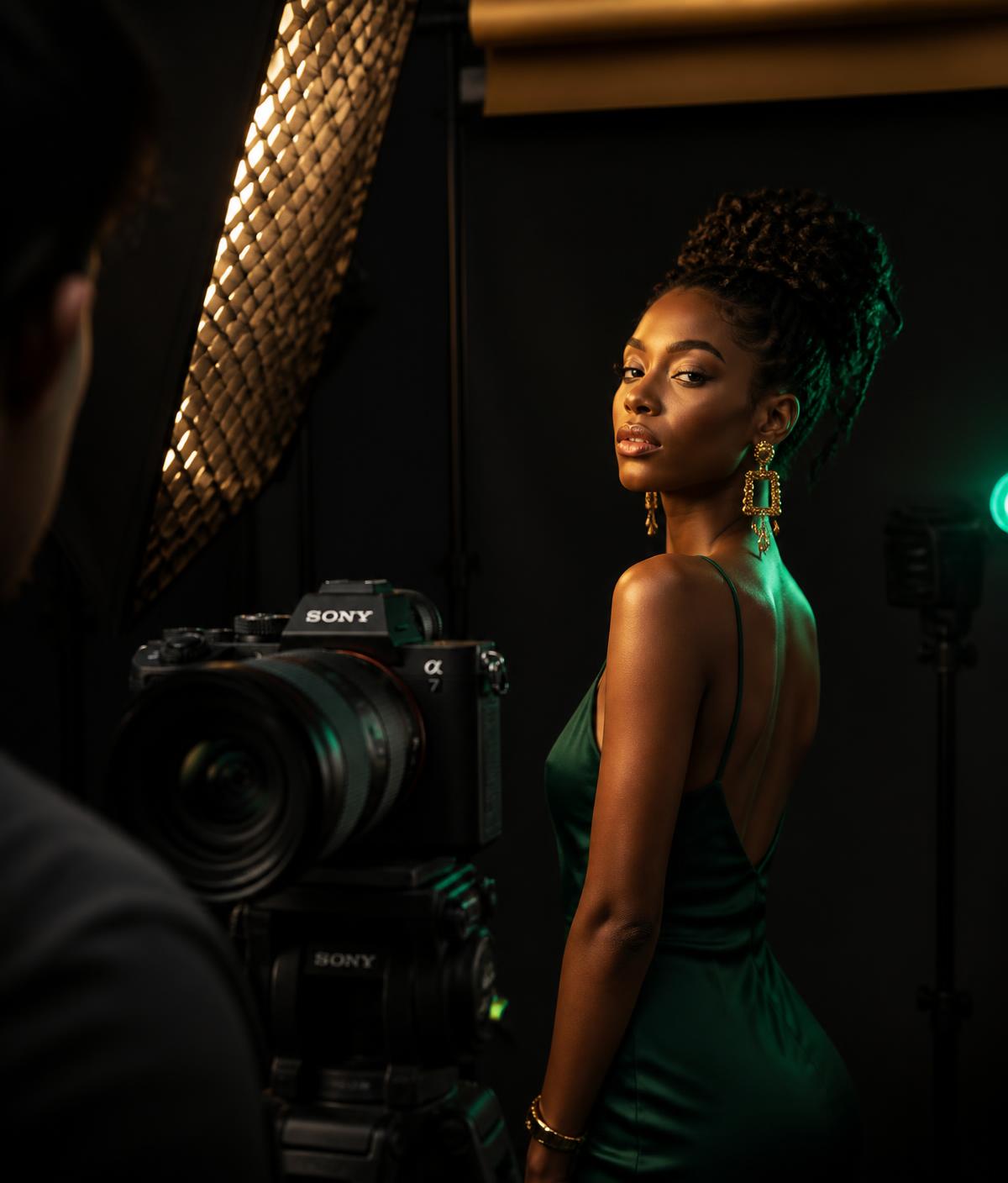 Bowen Creative Solutions photography team on a studio production set